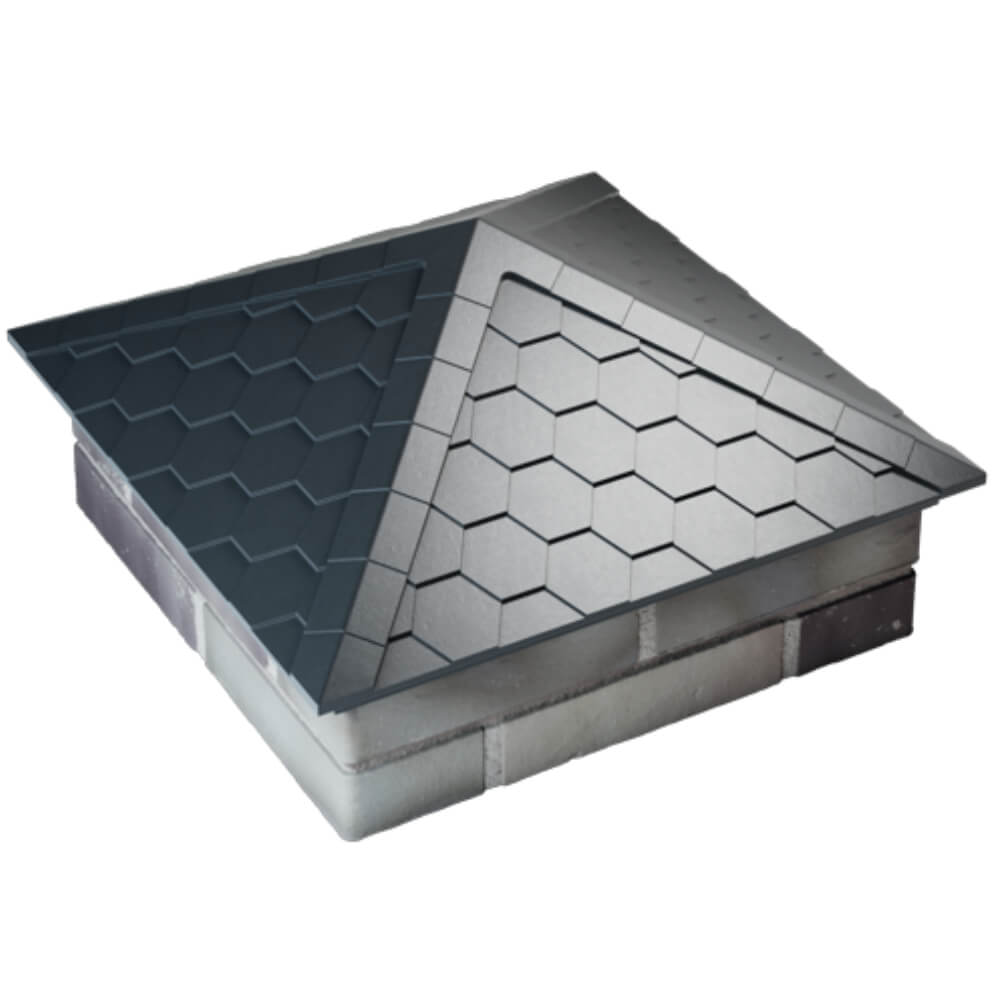 Колпак Zking Эверест Серый на столб 2х2 кирпича (535х535мм) Салехард фото