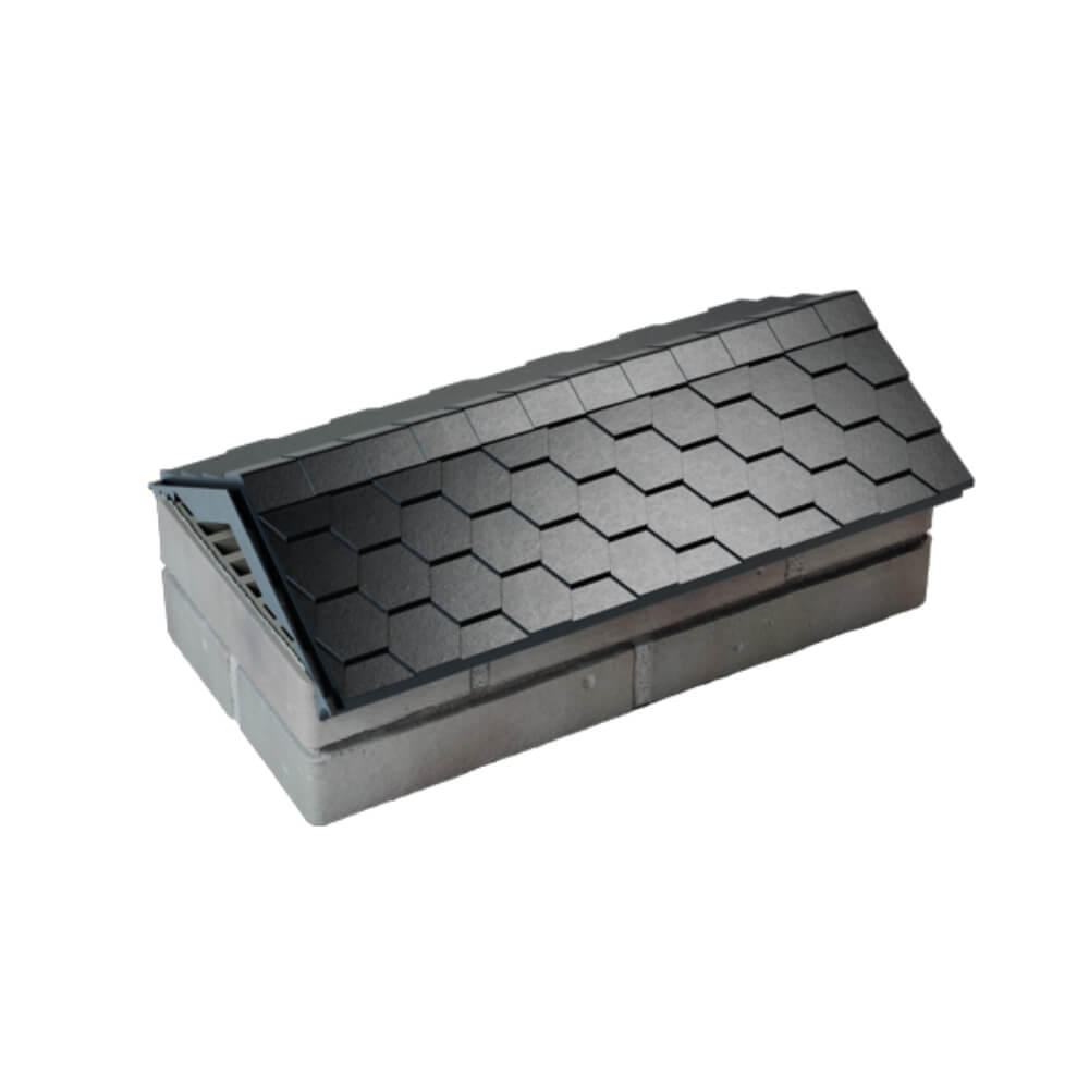 Парапет Zking Эверест Черный с посадкой на 1 кирпич (200/225/255мм) в Салехарде фото