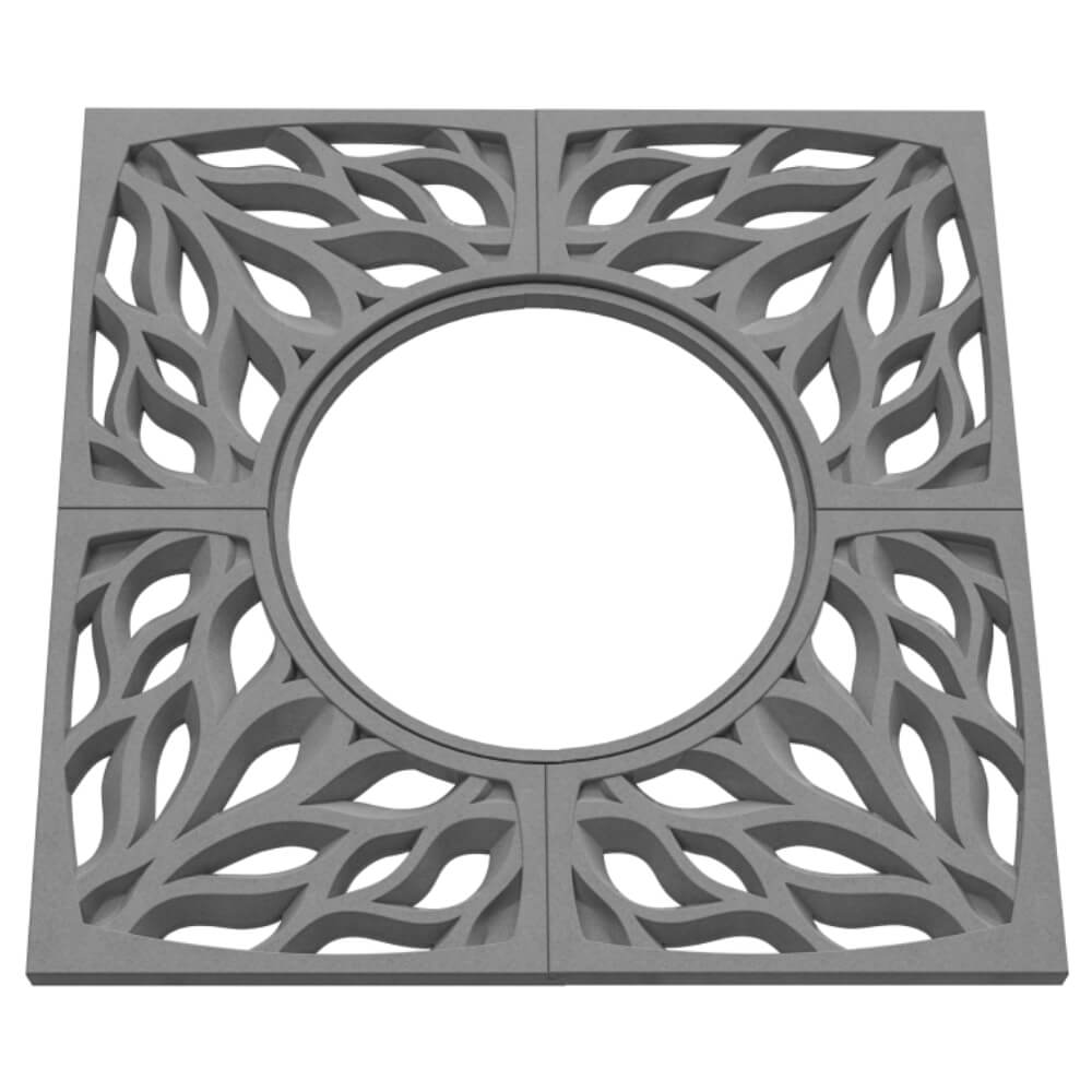 Приствольная решетка для дерева ZKING CRUST 1.2х1.2м Серая в Салехарде фото