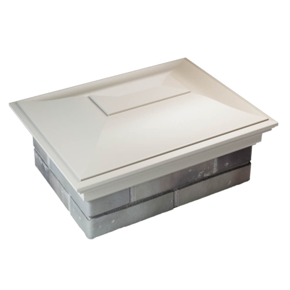 Колпак Zking Монблан Бежевый на столб 2х1.5 кирпича (515х385мм) Салехард фото