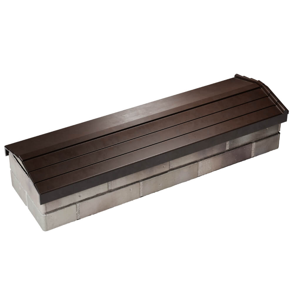 Парапет Zking Бона ХайТек Коричневый посадка на 0.5 кирпича (130мм) в Салехарде фото