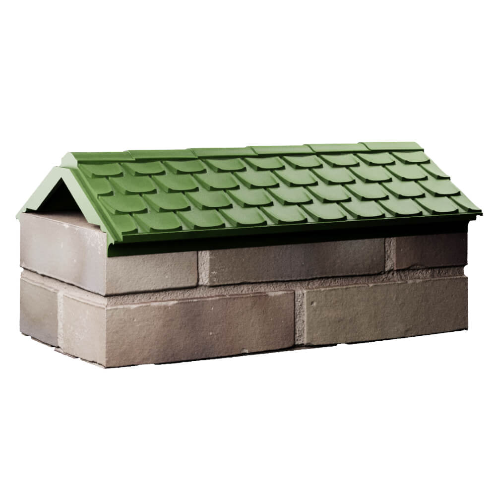 Парапет Zking Эльбрус Зеленый с посадкой на 1 кирпич (255мм) Салехард фото