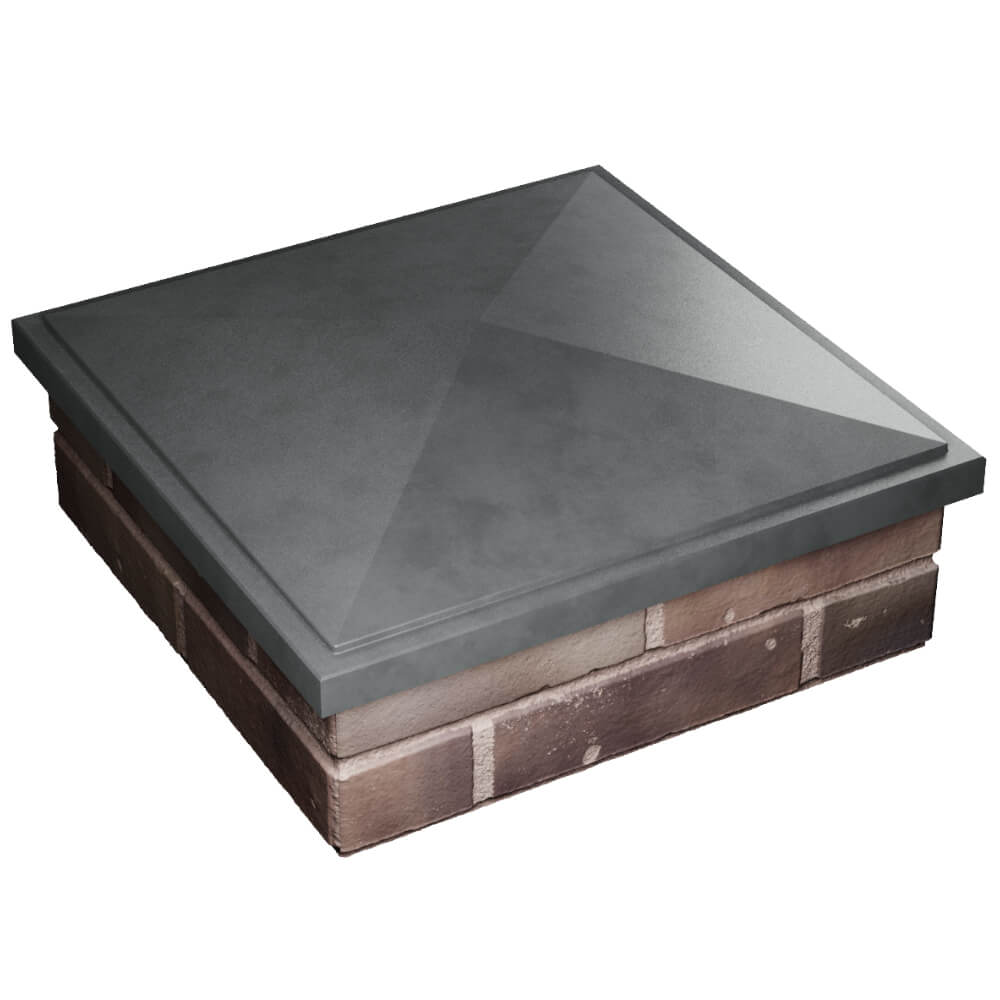 Колпак Zking БонаМоно Серый на столб 2х2 кирпича (515х515, 530х530мм) в Салехарде фото