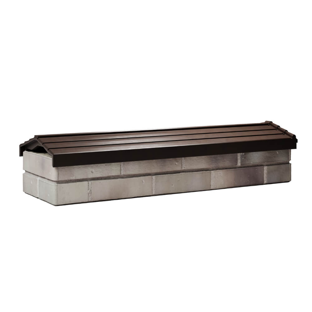 Парапет Zking Бона ХайТек Коричневый посадка на 0.5 кирпича (130мм) Салехард фото