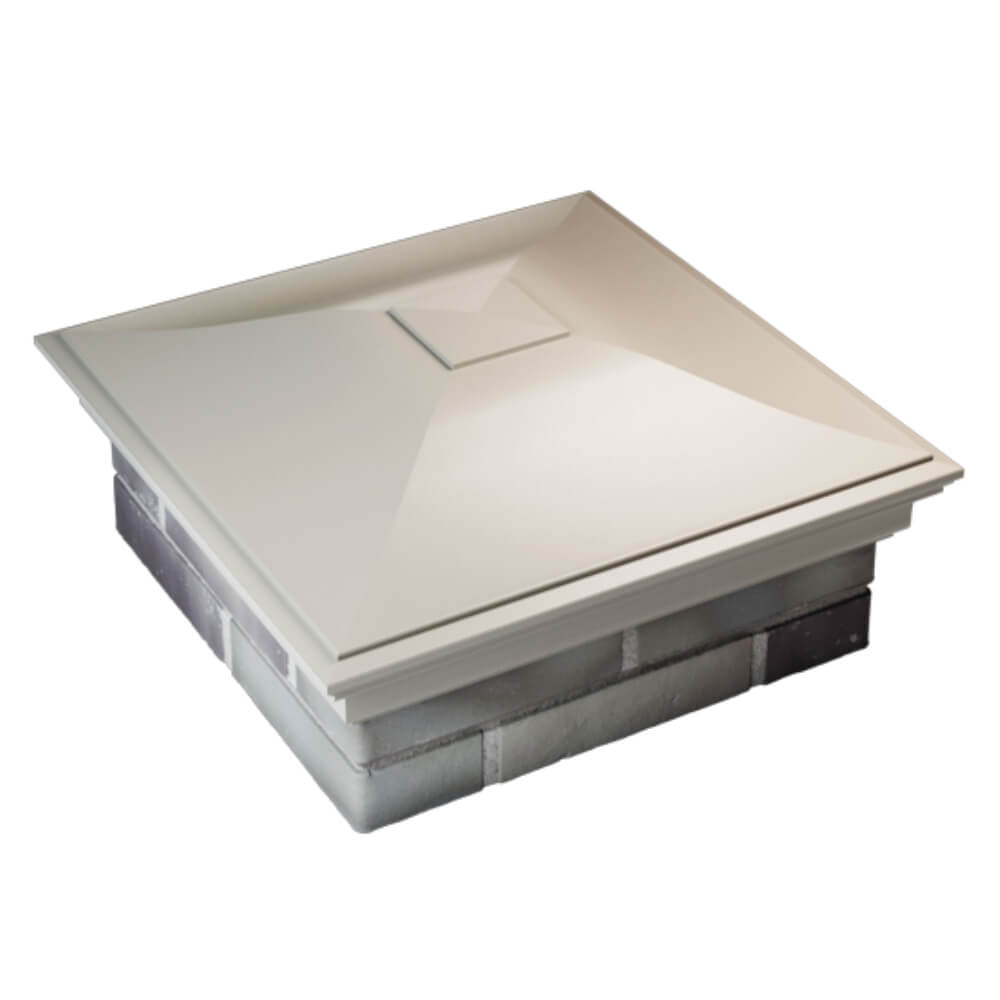 Колпак Zking Монблан Бежевый на столб 2х2 кирпича (515х515мм) Салехард фото