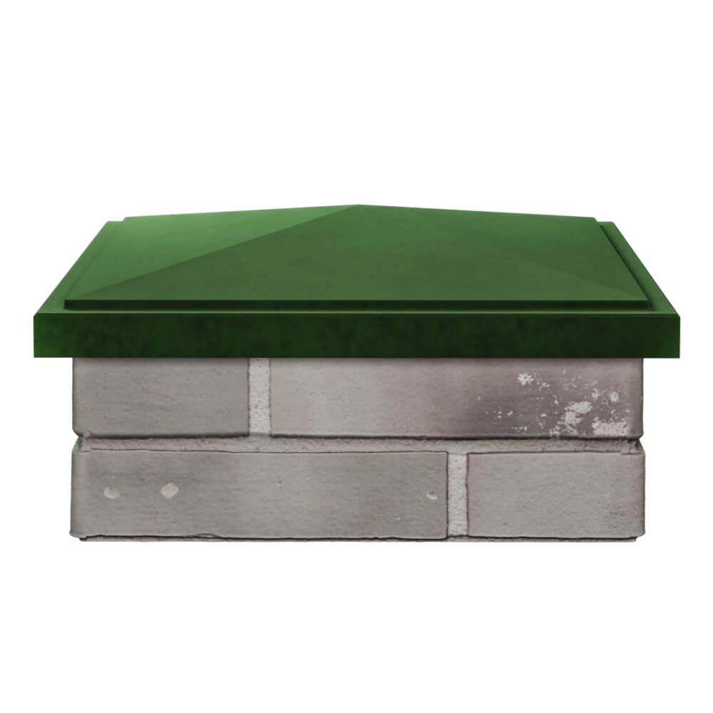 Колпак Zking БонаМоно Зеленый на столб 1.5х1.5 кирпича (385х385, 400х400мм) Салехард фото