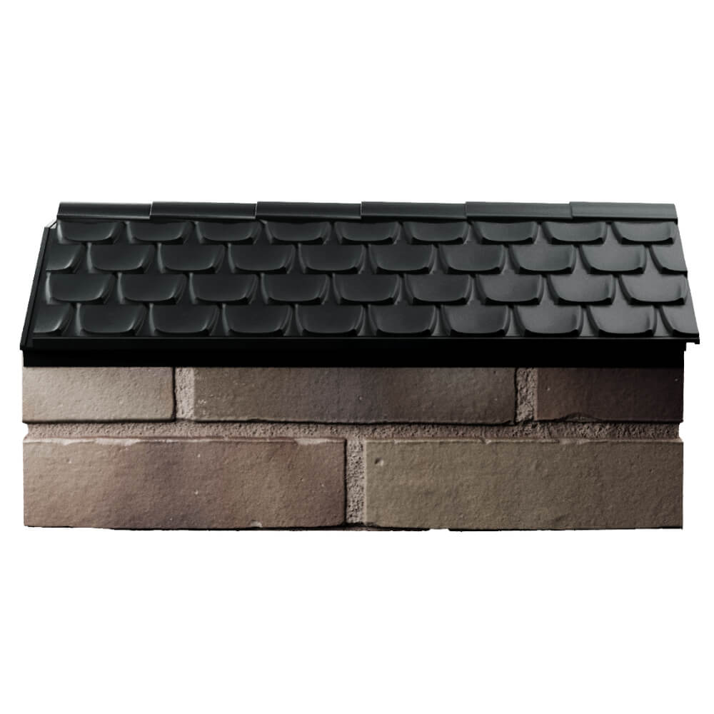 Парапет Zking Эльбрус Черный с посадкой на 1 кирпич (255мм) в Салехарде фото