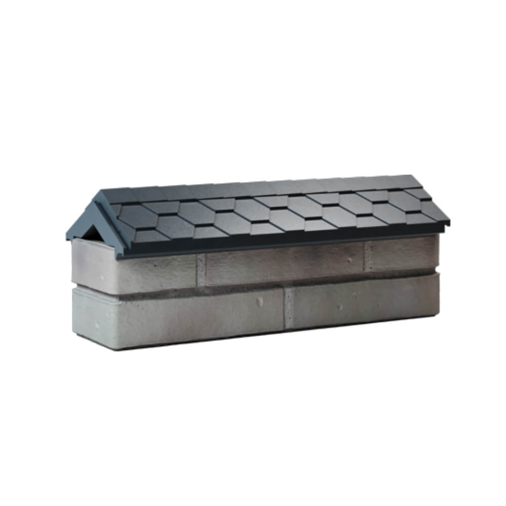 Парапет Zking Эверест Серый с посадкой на 0.5 кирпича (130мм) Салехард фото