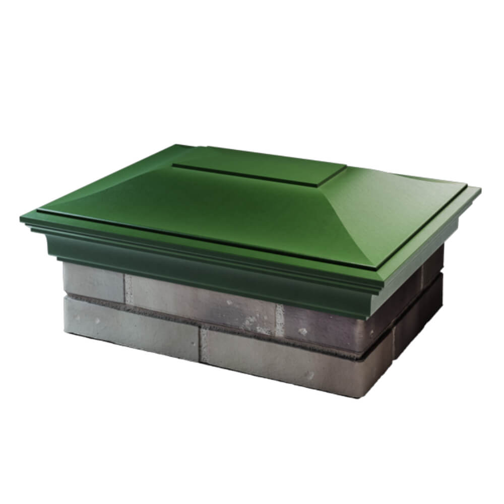 Колпак Zking Монблан Зеленый на столб 2х1.5 кирпича (515х385мм) в Салехарде фото