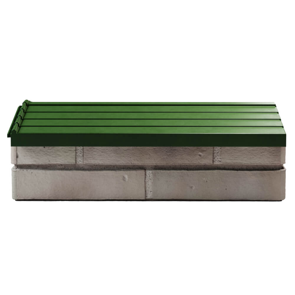 Парапет Zking Бона ХайТек Зеленый с посадкой на 1 кирпич (200/225/255мм) в Салехарде фото