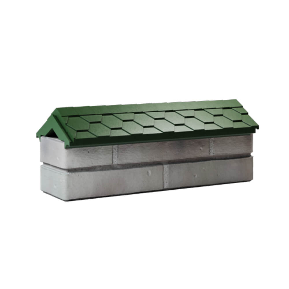 Парапет Zking Эверест Зеленый с посадкой на 0.5 кирпича (130мм) Салехард фото