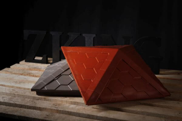 Колпак Zking Эверест Красный на столб 1.5х1.5 кирпича (390х390мм) в Салехарде фото