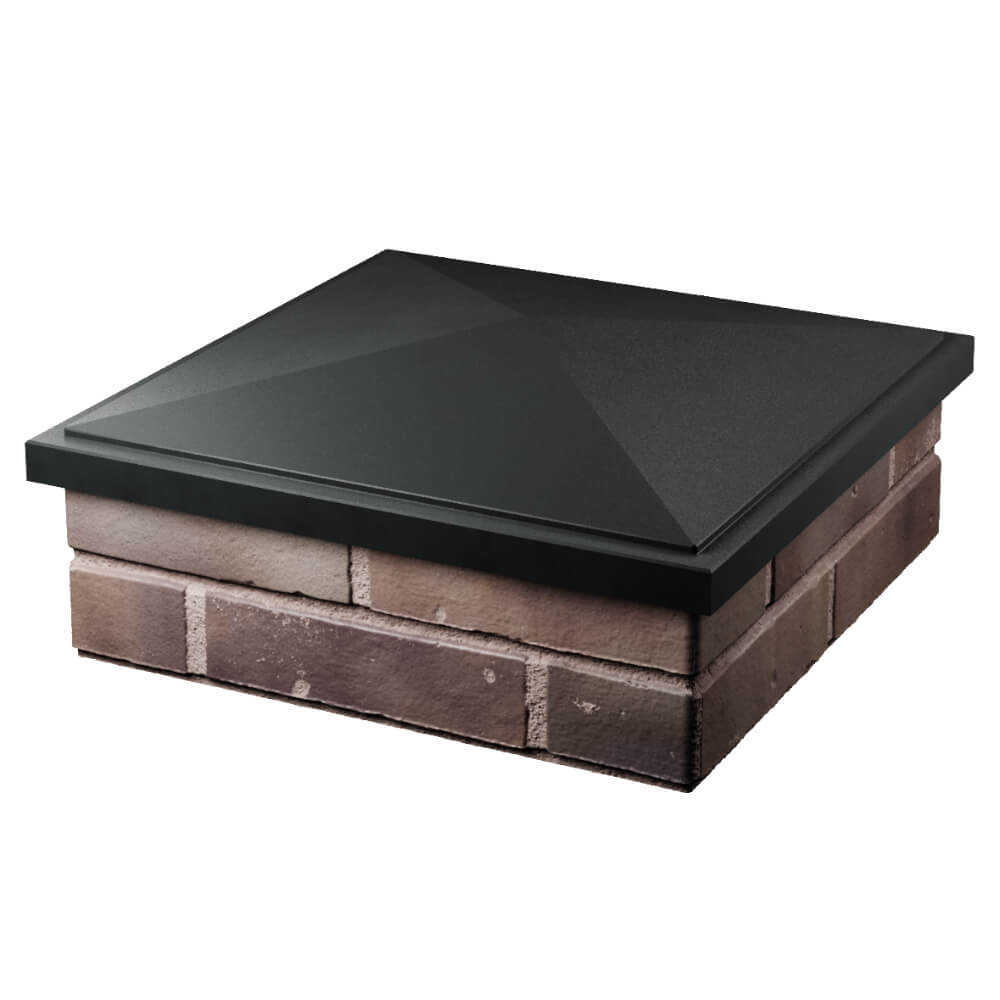 Колпак Zking БонаМоно Черный на столб 2х2 кирпича (515х515, 530х530мм) в Салехарде фото