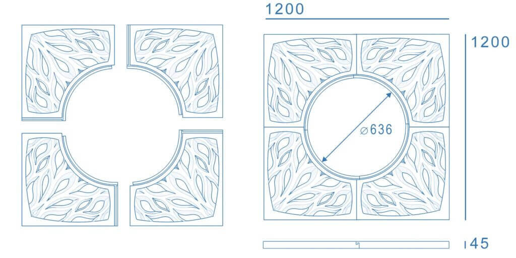 Приствольная решетка для дерева ZKING CRUST 1.2х1.2м Черная в Салехарде фото