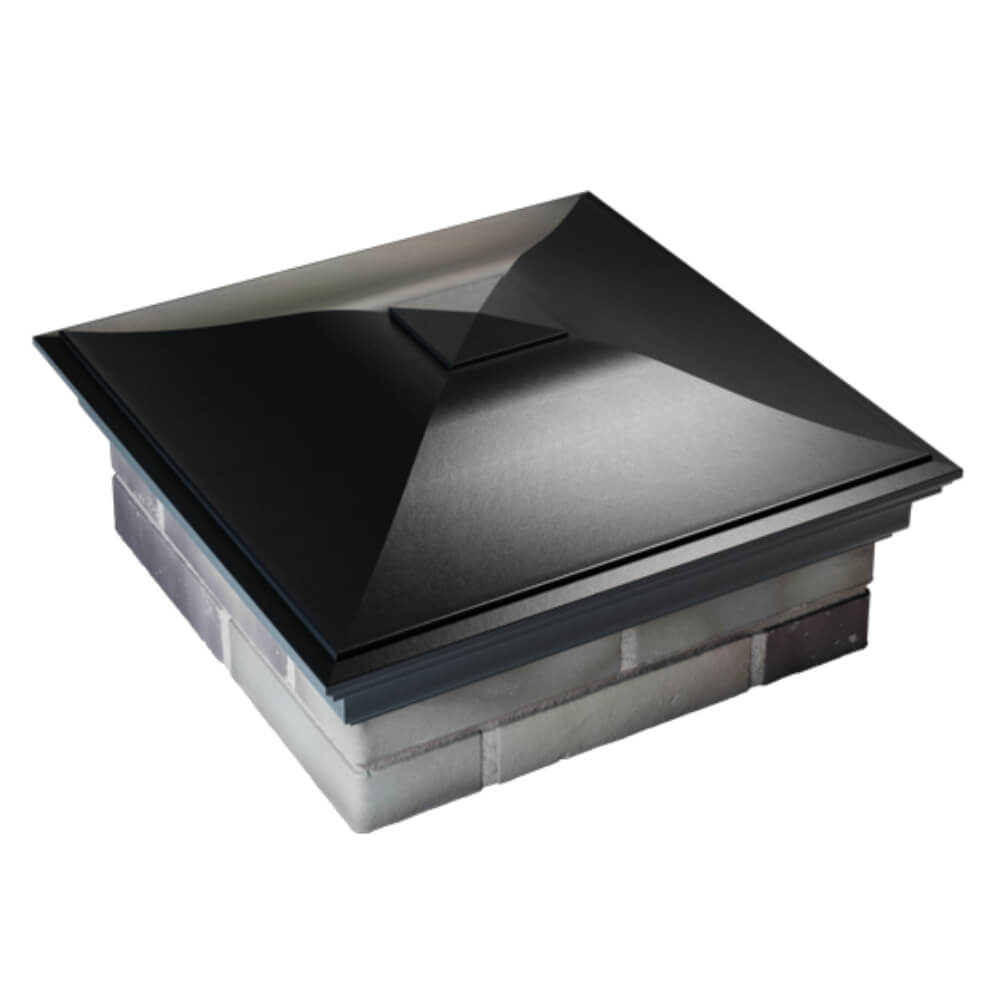 Колпак Zking Монблан Черный на столб 2х2 кирпича (515х515мм) Салехард фото