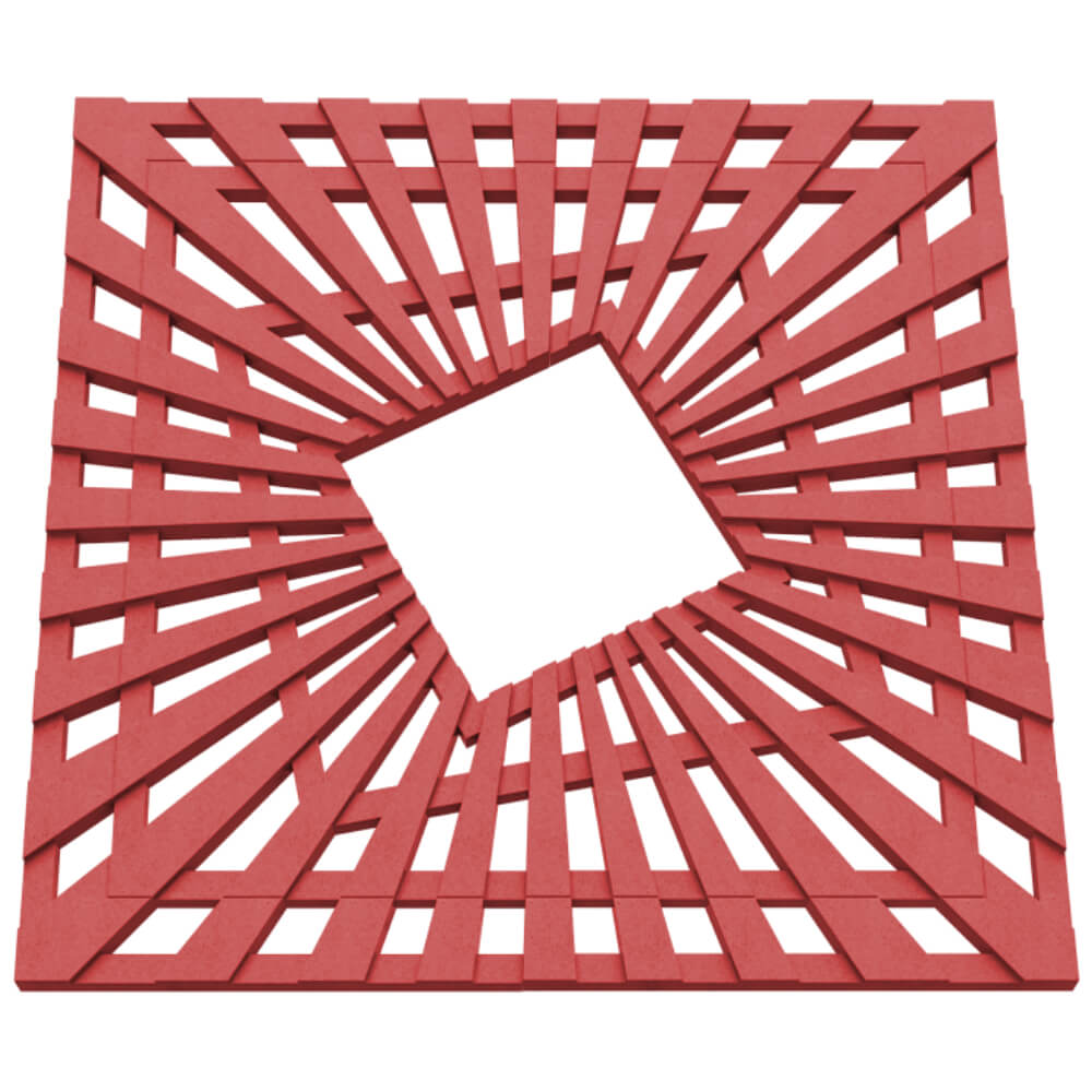 Приствольная решетка для дерева ZKING ATMOSPHERE 1.2х1.2м Красная в Салехарде фото