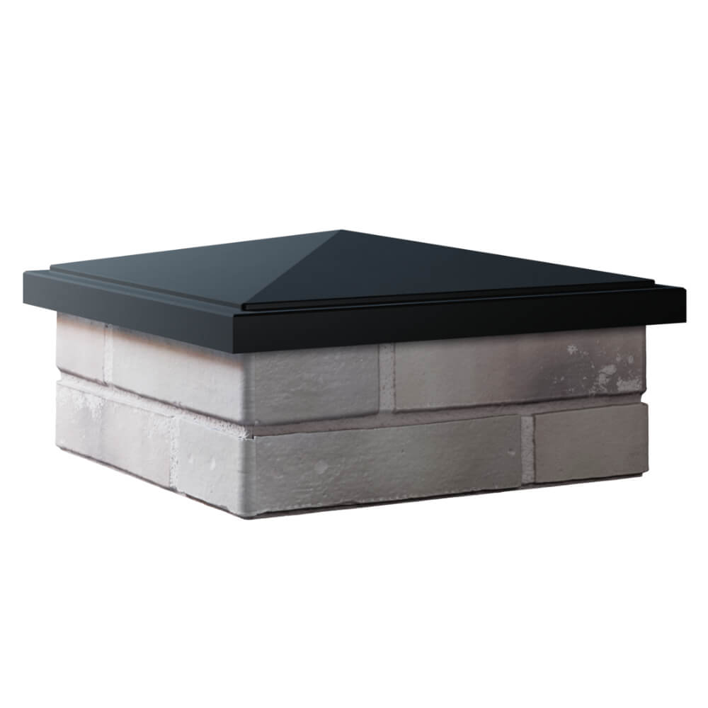 Колпак Zking БонаМоно Черный на столб 1.5х1.5 кирпича (385х385, 400х400мм) в Салехарде фото