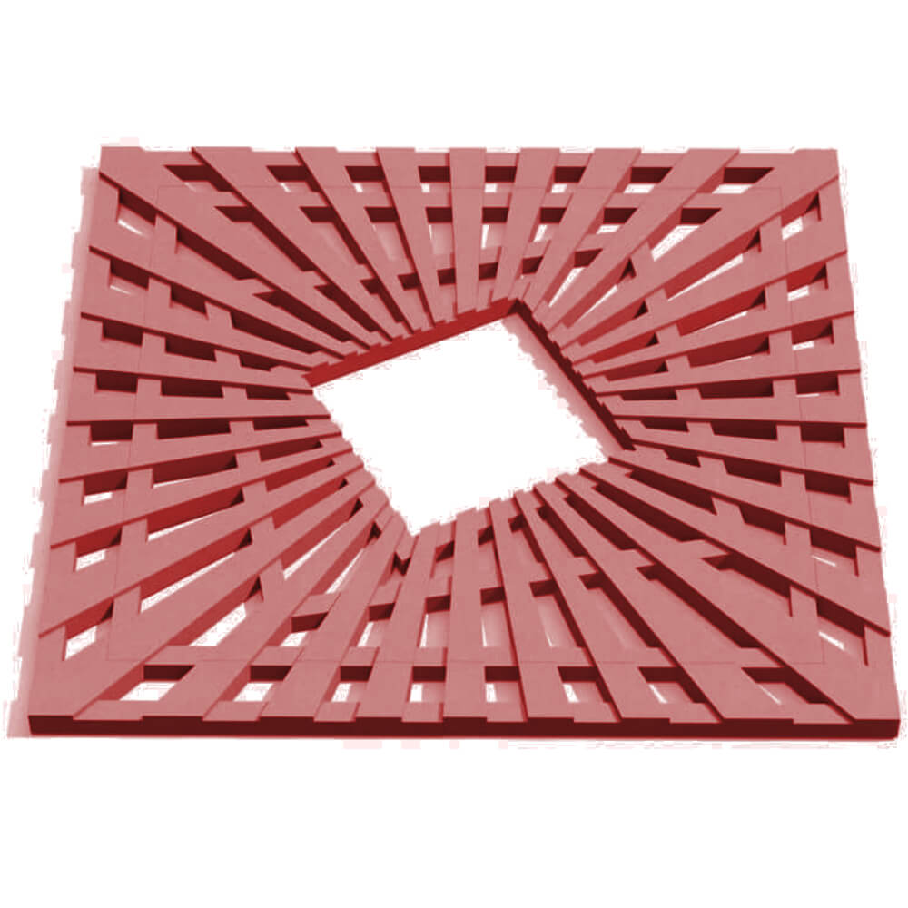 Приствольная решетка для дерева ZKING ATMOSPHERE 1.2х1.2м Красная Салехард фото