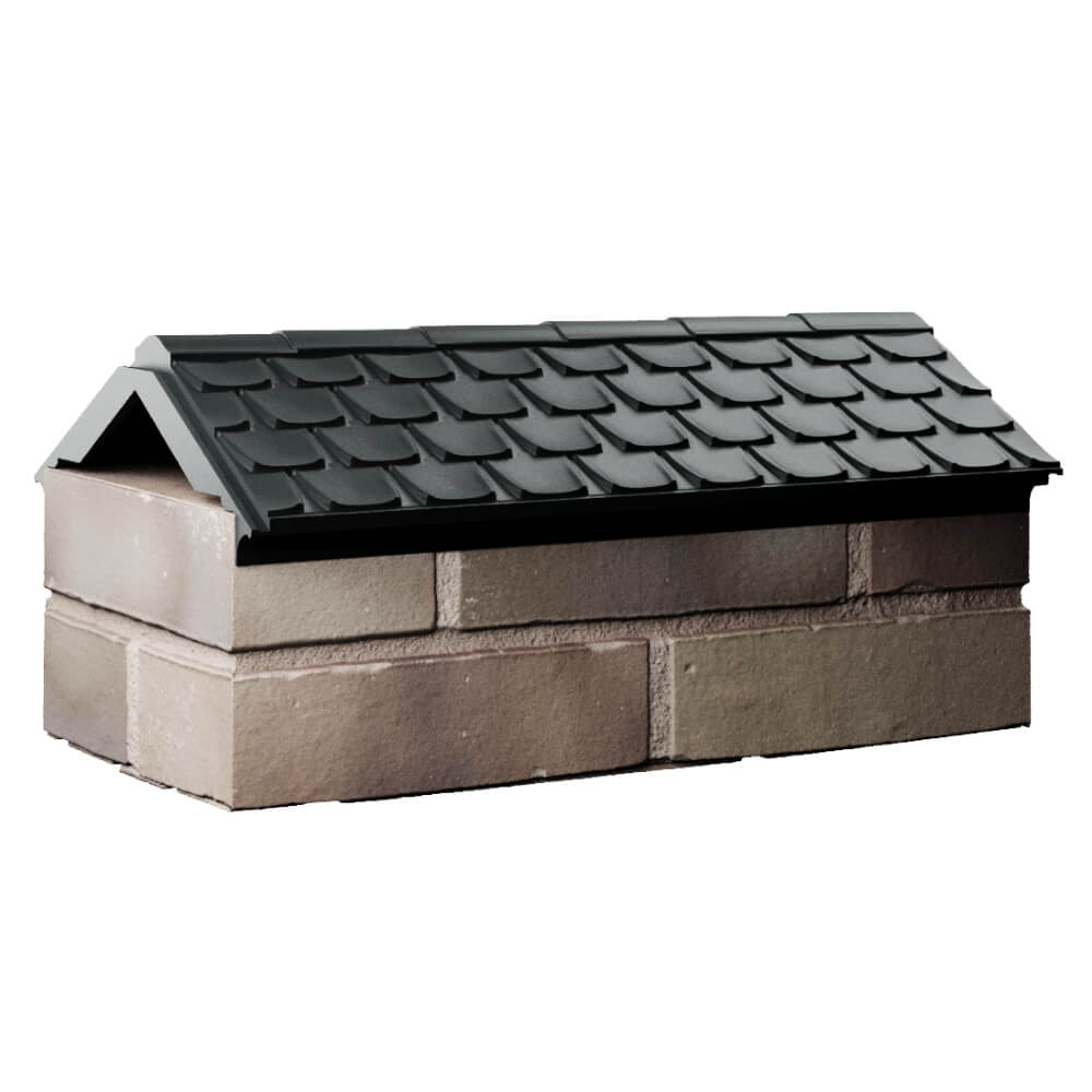 Парапет Zking Эльбрус Черный с посадкой на 1 кирпич (255мм) Салехард фото