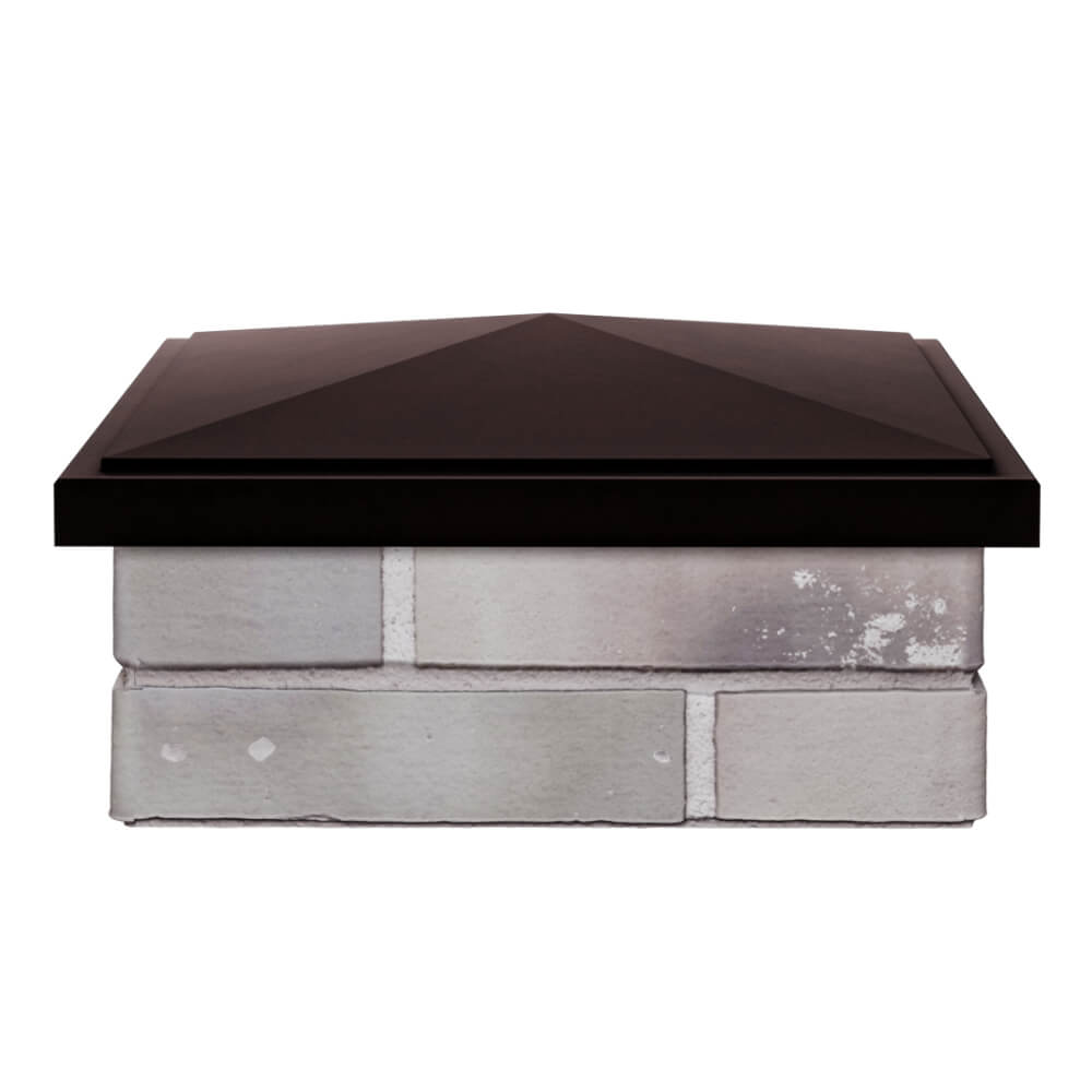 Колпак Zking БонаМоно Коричневый на столб 1.5х1.5 кирпича (385х385, 400х400мм) Салехард фото