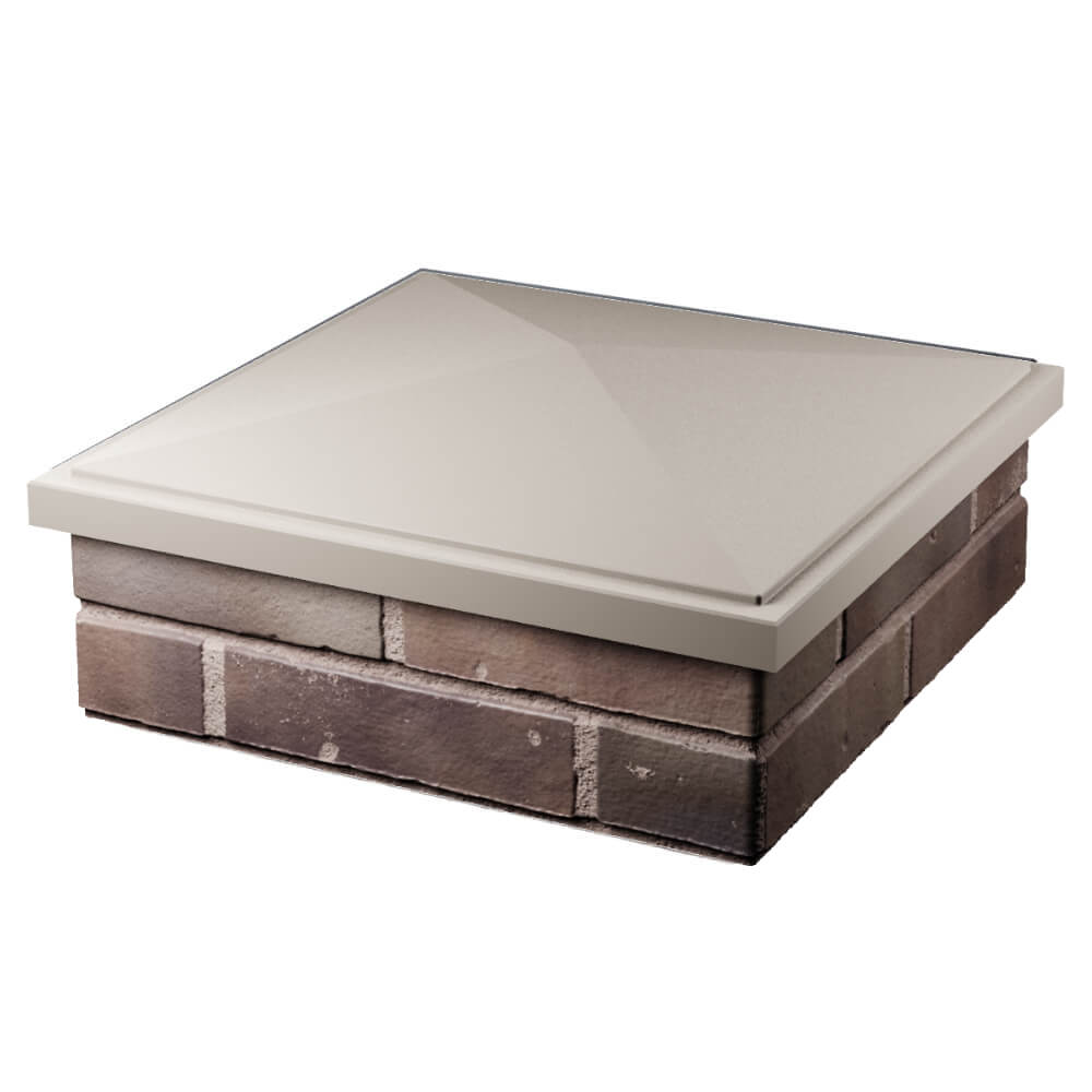 Колпак Zking БонаМоно Бежевый на столб 2х2 кирпича (515х515, 530х530мм) в Салехарде фото