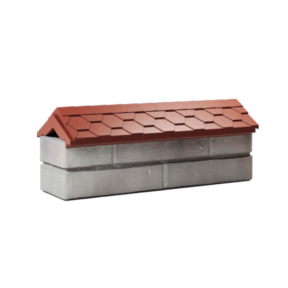 Парапет Zking Эверест Красный с посадкой на 0.5 кирпича (130мм) Салехард фото