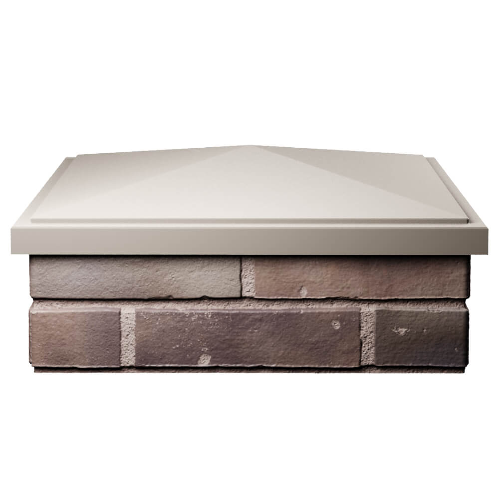 Колпак Zking БонаМоно Бежевый на столб 2х2 кирпича (515х515, 530х530мм) Салехард фото