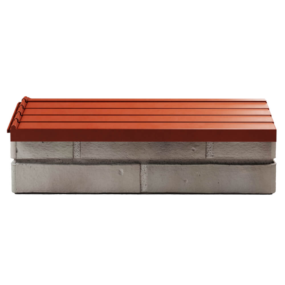 Парапет Zking Бона ХайТек Красный с посадкой на 1 кирпич (200/225/255мм) в Салехарде фото