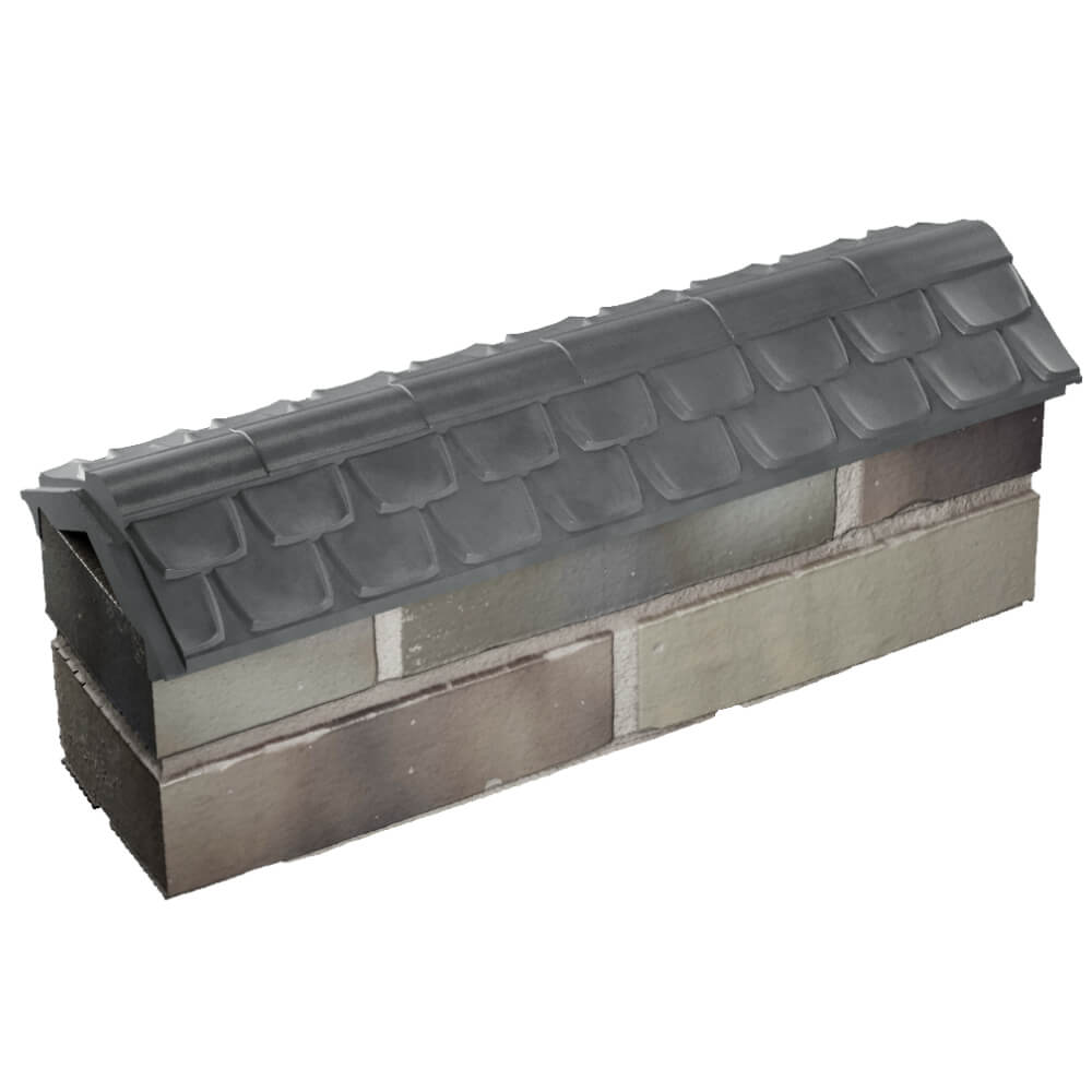 Парапет Zking Эльбрус Серый с посадкой на 0.5 кирпича (130мм) в Салехарде фото