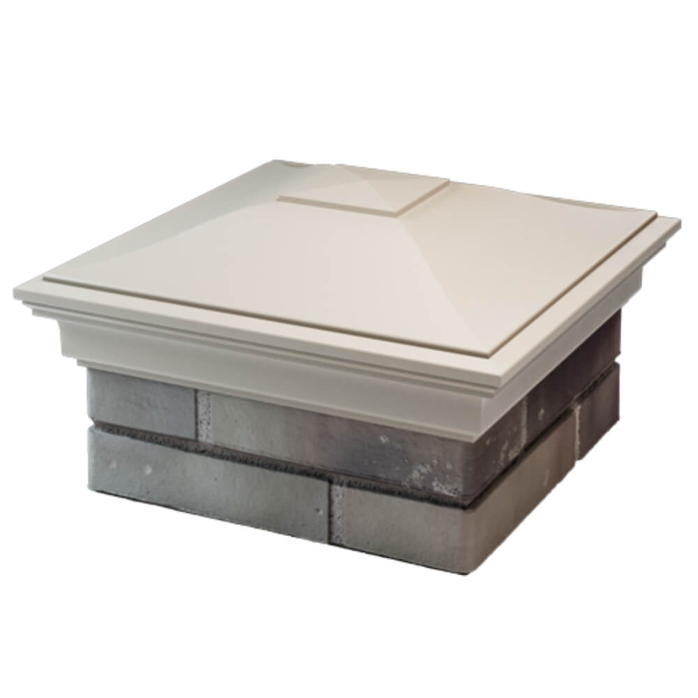 Колпак Zking Монблан Бежевый на столб 1.5х1.5 кирпича (385х385мм) в Салехарде фото