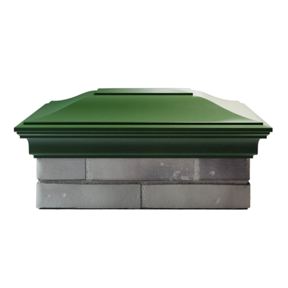 Колпак Zking Монблан Зеленый на столб 2х1.5 кирпича (515х385мм) в Салехарде фото