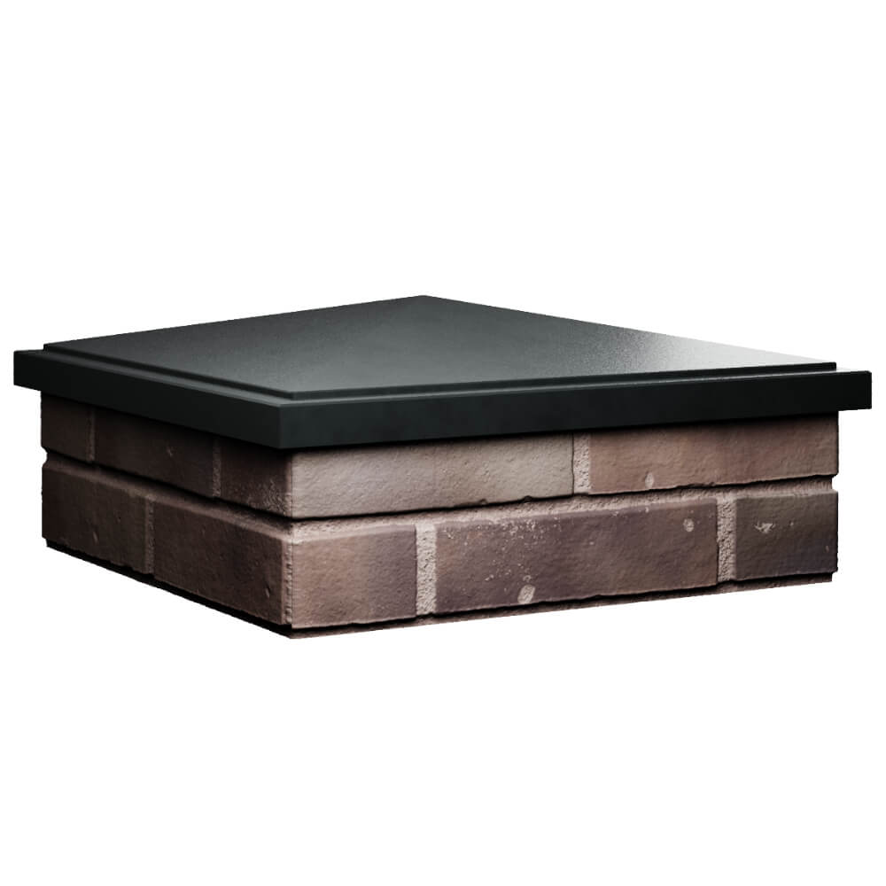 Колпак Zking БонаМоно Черный на столб 2х2 кирпича (515х515, 530х530мм) в Салехарде фото