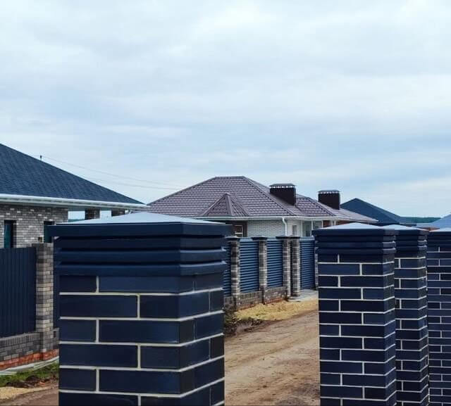 Колпак Zking Бона ХайТек Серый на столб 1.5х1.5 кирпича (385х385мм) в Салехарде фото