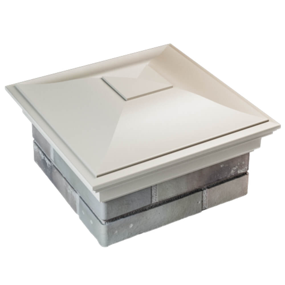 Колпак Zking Монблан Бежевый на столб 1.5х1.5 кирпича (385х385мм) в Салехарде фото