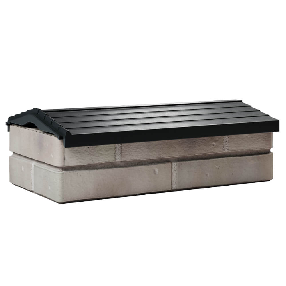 Парапет Zking Бона ХайТек Черный с посадкой на 1 кирпич (200/225/255мм) Салехард фото