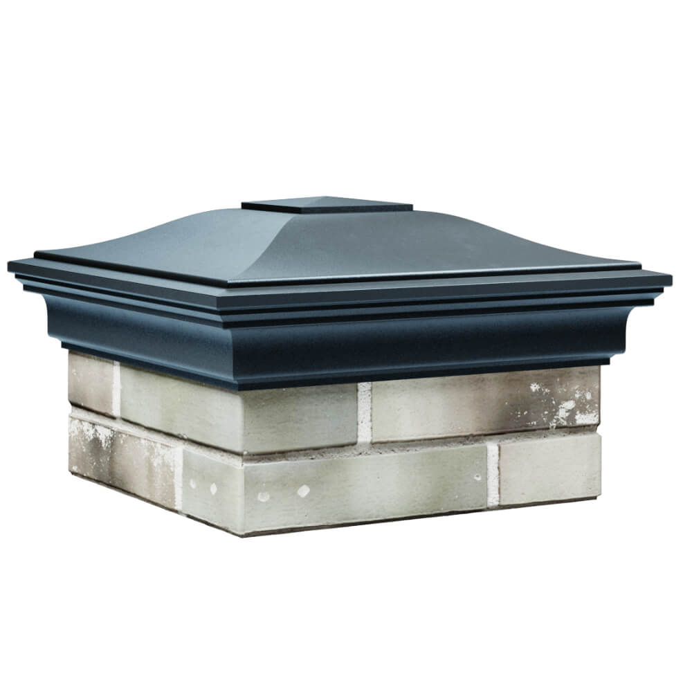 Колпак Zking Монблан Серый на столб 1.5х1.5 кирпича (385х385мм) в Салехарде фото