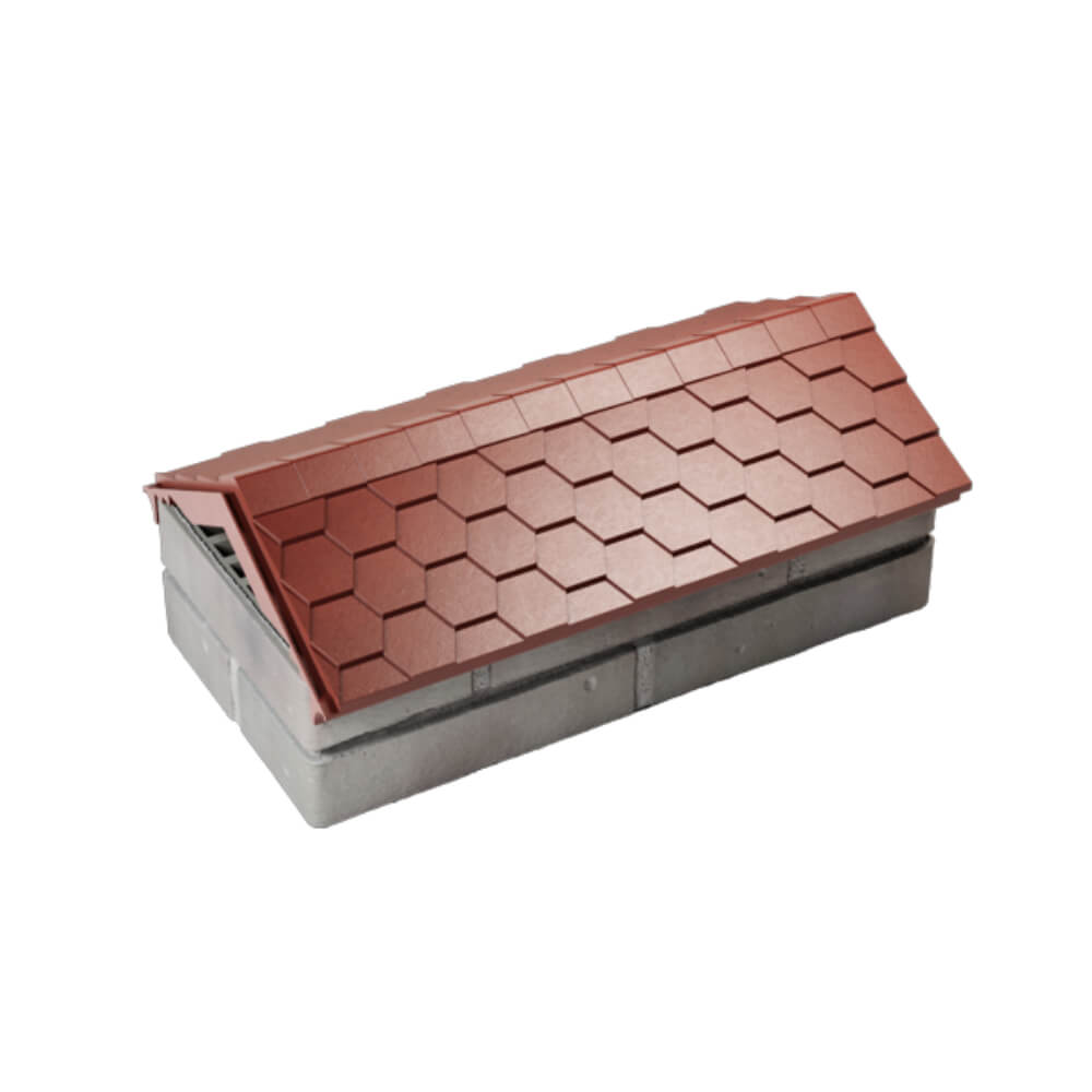 Парапет Zking Эверест Красный с посадкой на 1 кирпич (200/225/255мм) в Салехарде фото