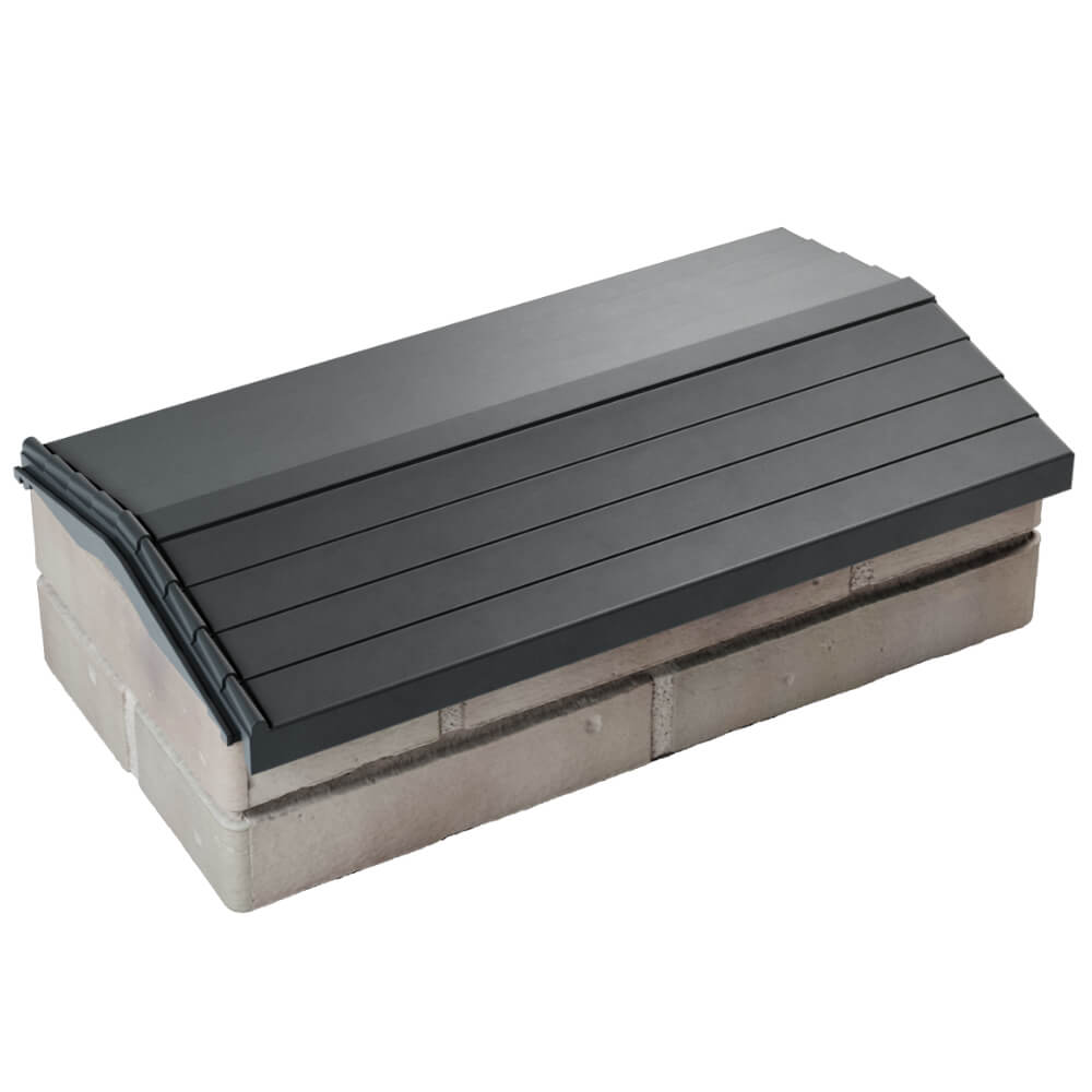 Парапет Zking Бона ХайТек Серый с посадкой на 1 кирпич (200/225/255мм) в Салехарде фото