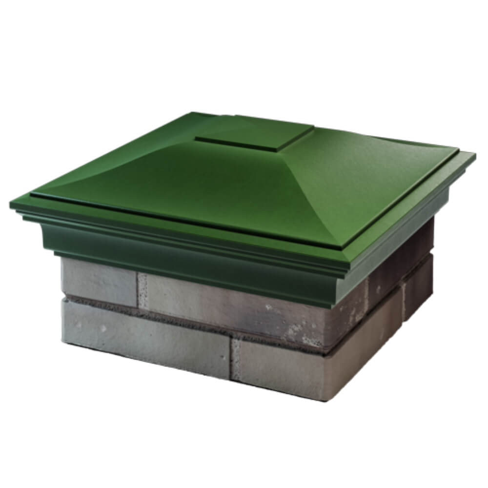Колпак Zking Монблан Зеленый на столб 1.5х1.5 кирпича (385х385мм) в Салехарде фото
