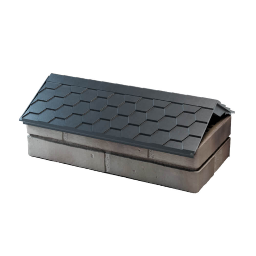 Парапет Zking Эверест Серый с посадкой на 1 кирпич (200/225/255мм) в Салехарде фото