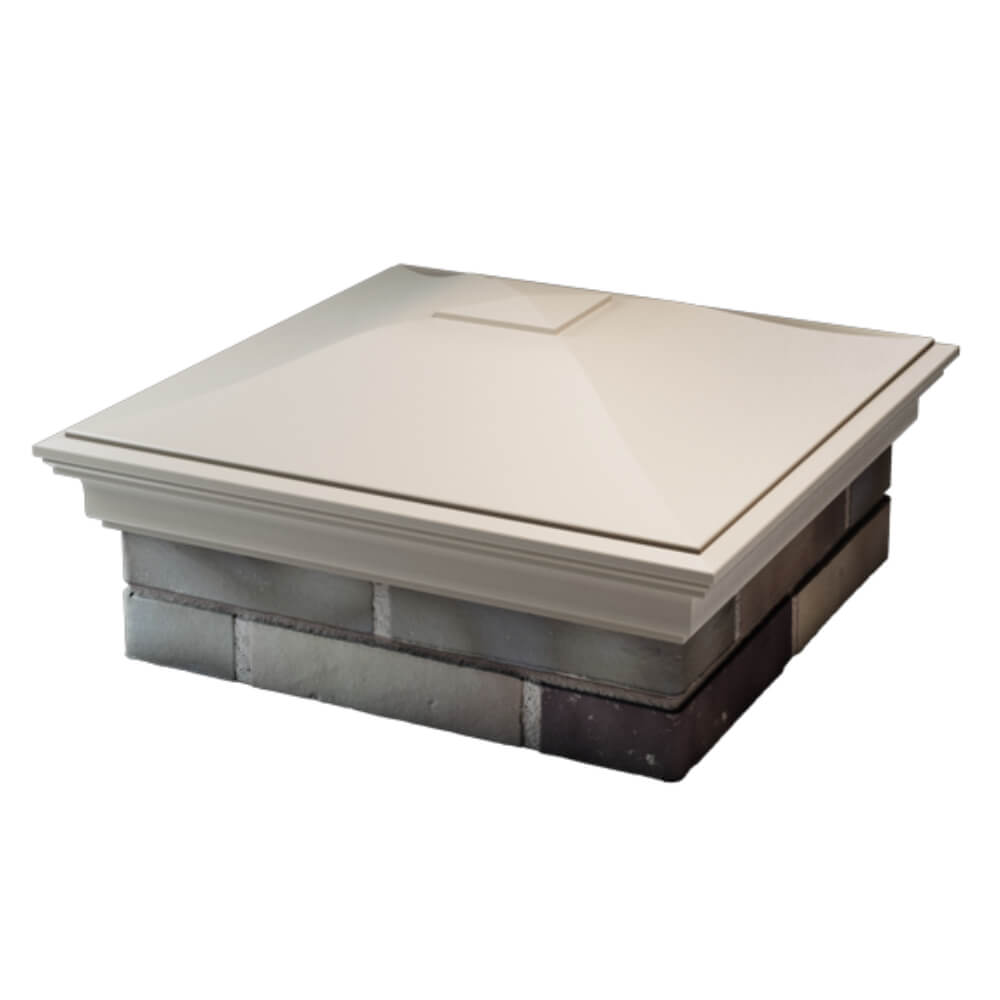 Колпак Zking Монблан Бежевый на столб 2х2 кирпича (515х515мм) в Салехарде фото