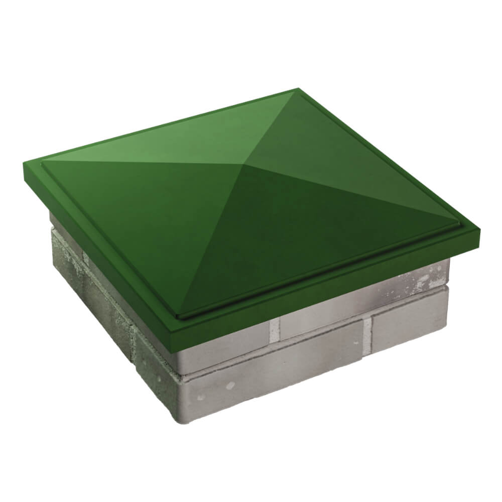 Колпак Zking БонаМоно Зеленый на столб 1.5х1.5 кирпича (385х385, 400х400мм) в Салехарде фото