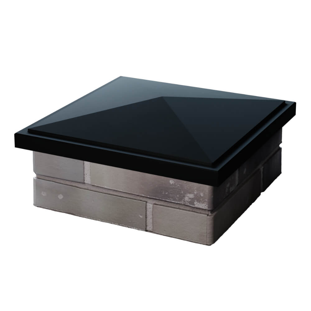 Колпак Zking БонаМоно Черный на столб 1.5х1.5 кирпича (385х385, 400х400мм) в Салехарде фото