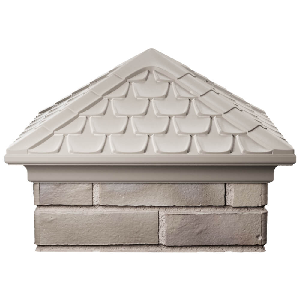 Колпак Zking Эльбрус Бежевый на столб 1.5х1.5 кирпича (385х385мм) Салехард фото