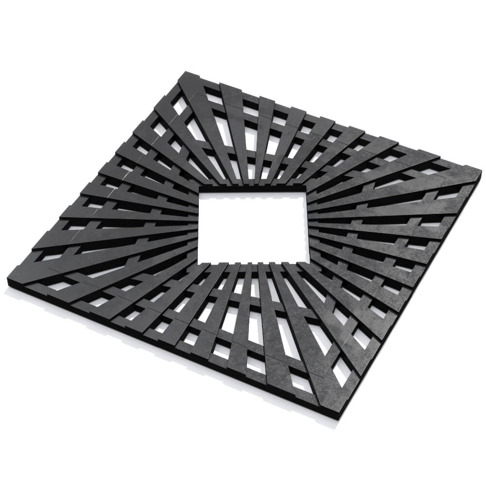 Приствольная решетка для дерева ZKING ATMOSPHERE 1.2х1.2м Черная в Салехарде фото