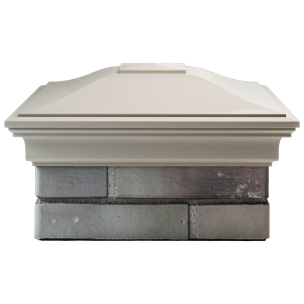 Колпак Zking Монблан Бежевый на столб 1.5х1.5 кирпича (385х385мм) Салехард фото