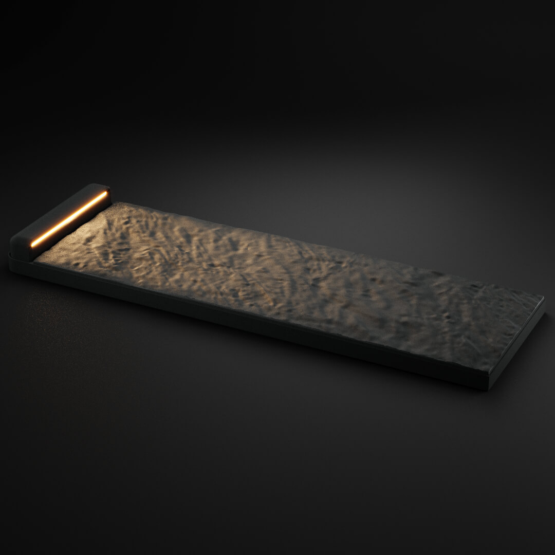 LED Светильник для шаговой плиты STONE Графитовый Серый 330х75х98мм в Салехарде фото