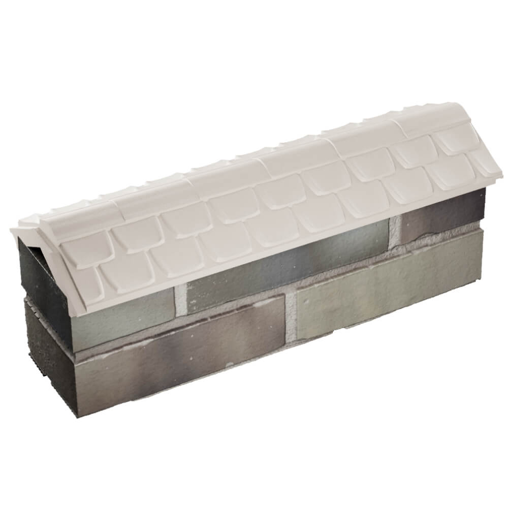 Парапет Zking Эльбрус Бежевый с посадкой на 0.5 кирпича (130мм) в Салехарде фото