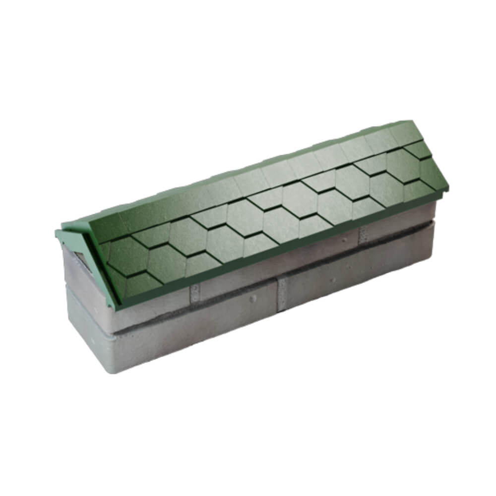 Парапет Zking Эверест Зеленый с посадкой на 0.5 кирпича (130мм) в Салехарде фото