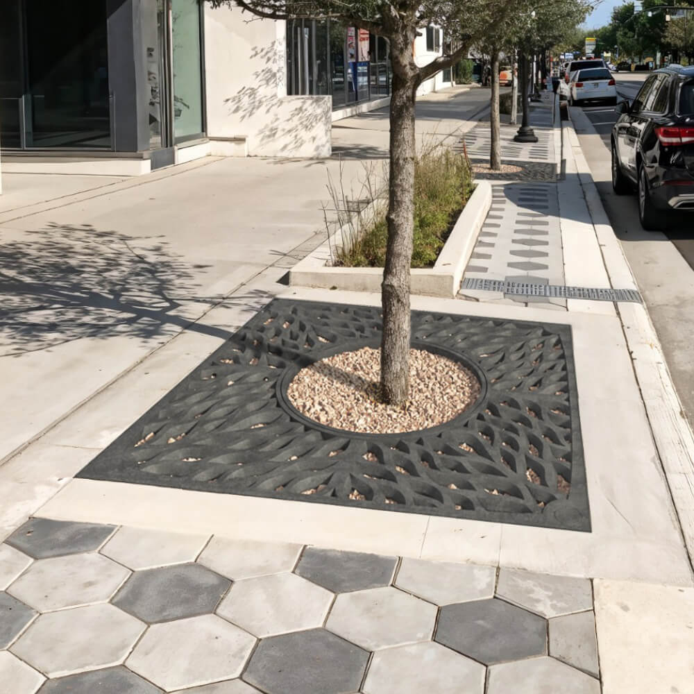 Приствольная решетка для дерева ZKING CRUST 2х2м Черная в Салехарде фото